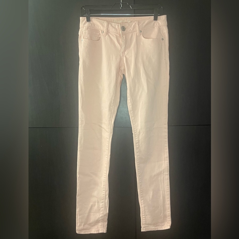Pink salmon jeans